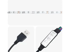 vidaXL Sideboard mit LED Schwarz Eichen-Optik 71 x 34,5 x 75 cm 869651