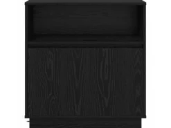vidaXL Sideboard mit LED Schwarz Eichen-Optik 71 x 34,5 x 75 cm 869651