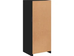 vidaXL Sideboard mit LED-Leuchten Schwarz 41x37x100 cm 836645