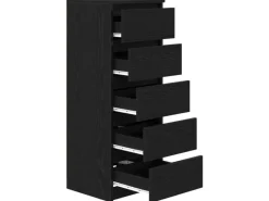 Sideboards^vidaXL Sideboard mit Schubladen Schwarz Eichen-Optik 37,5x35x99 cm 861761