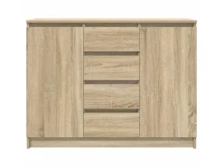 vidaXL Sideboard mit Schubladen Sonoma-Eiche 100,5x35x76 cm 3328446