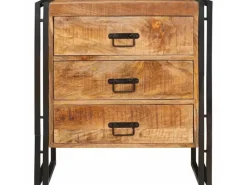 Sideboards^vidaXL Sideboard mit Schubladen Braun 66 x 33 x 70 cm Massivholz Mango 4016718