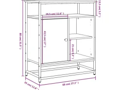 Sideboards|Kommode^vidaXL Sideboard 69x35x80 cm Holzwerkstoff 835544
