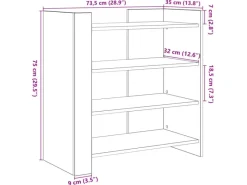 Sideboards^vidaXL Sideboard 73,5x35x75 cm Holzwerkstoff 848389
