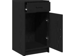 vidaXL Sideboard Schwarze Eiche 40 x 40,5 x 75 cm Holzwerkstoff 865065