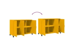 Sideboards|Kommode^vidaXL Sideboard Senf 100,5x39x72 cm Stahl 846683