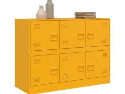 Sideboards|Kommode^vidaXL Sideboard Senf 99x39x73 cm Stahl 841796