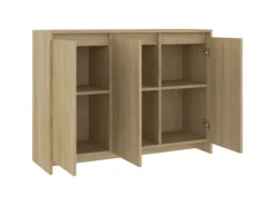 Sideboards^vidaXL Sideboard Sonoma-Eiche 102x33x75 cm Holzwerkstoff 809776
