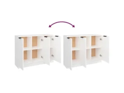 Sideboards^vidaXL Sideboard Weiß 90,5x30x70 cm Holzwerkstoff 811187