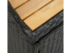 Sitzbänke^vidaXL Sitzbank mit Stauraum 120 cm Poly Rattan Schwarz