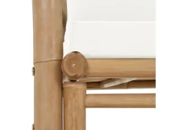 vidaXL 2-Sitzer Gartensofa mit Polstern Bambus