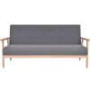 vidaXL 3-Sitzer Sofa Stoff Dunkelgrau Modell 3