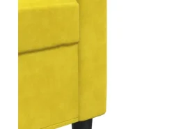 vidaXL 2-Sitzer-Sofa Gelb 140 cm Samt 2153265