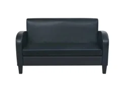 Sofas^vidaXL 2-Sitzer-Sofa Kunstleder Schwarz