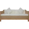 vidaXL 3-Sitzer-Sofa mit Polstern Natürliches Rattan Modell 1