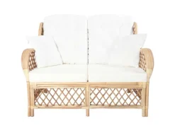 vidaXL 2-Sitzer-Sofa Rattan