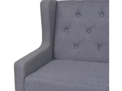 vidaXL 2-Sitzer-Sofa Stoff Grau