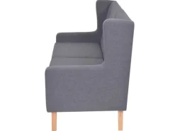 vidaXL 2-Sitzer-Sofa Stoff Grau