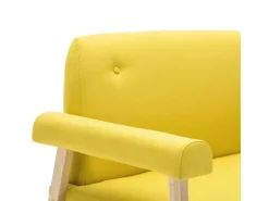 Sofas^vidaXL 2-Sitzer-Sofa Stoff Gelb Modell 3