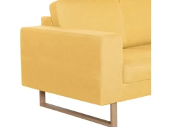 vidaXL 2-Sitzer-Sofa Stoff Gelb Modell 2