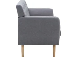 Sofas^vidaXL 3-Sitzer-Sofa Stoff 172x70x82 cm Hellgrau