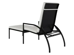 Hocker^vidaXL Sonnenliege mit Fußhocker PE-Rattan 317629