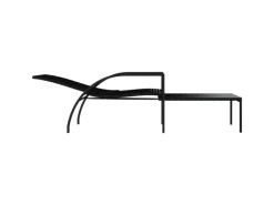 Hocker^vidaXL Sonnenliege mit Fußhocker PE-Rattan 317629