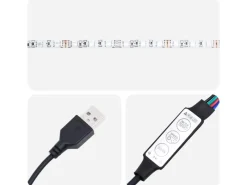 Betten^vidaXL Stauraumbett Hydraulisch mit LED Kunstleder 180x200 cm 285545