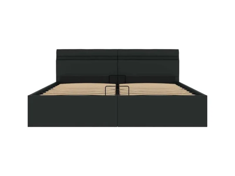 Betten^vidaXL Stauraumbett Hydraulisch mit LED Kunstleder 180x200 cm 285545