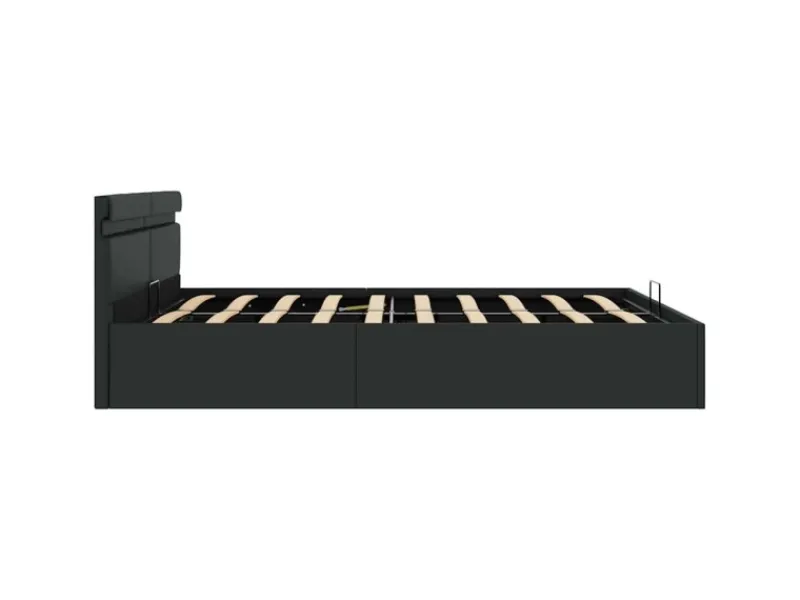Betten^vidaXL Stauraumbett Hydraulisch mit LED Kunstleder 180x200 cm 285545