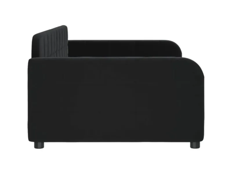 Sofas^vidaXL Tagesbett Schwarz 90x200 cm Samt1846413