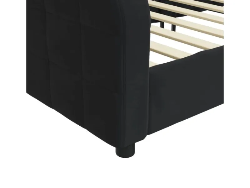 Sofas^vidaXL Tagesbett Schwarz 90x200 cm Samt1846413