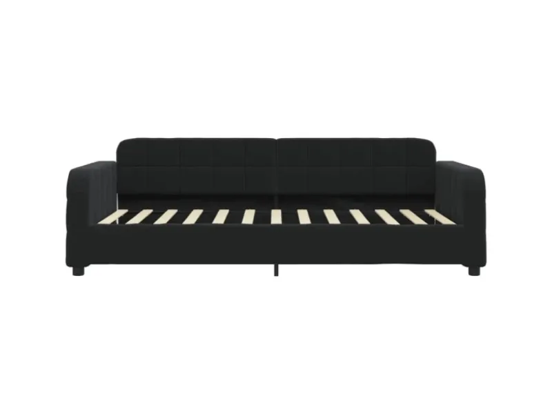 Sofas^vidaXL Tagesbett Schwarz 90x200 cm Samt1846413