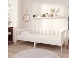 Sofas|Betten^vidaXL Tagesbett Weiß Kiefer Massivholz 90x200 cm787221