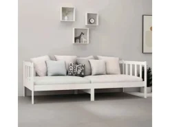 Sofas|Betten^vidaXL Tagesbett Weiß Kiefer Massivholz 90x200 cm787221