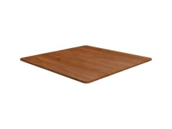 Regale Massivholz|Tische^vidaXL Tischplatte Quadratisch Dunkelbraun 80x80x1,5cm Eiche Behandelt