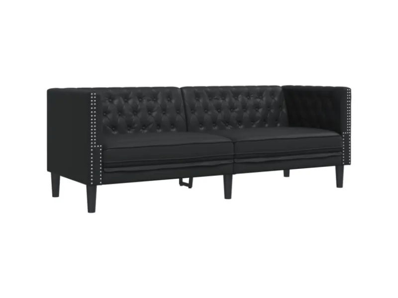 vidaXL 3-Tlg Chesterfield-Sofa-Set Kunstleder 3209267