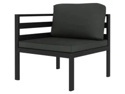Sofas^vidaXL 5-tlg Garten-Lounge-Set mit Kissen Aluminium Anthrazit Modell 2