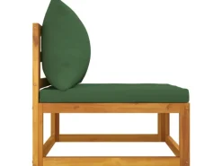 Sofas^vidaXL 2-tlg. Garten-Sofa-Set mit Kissen Massivholz Akazie