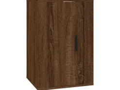 vidaXL 3-tlg. TV-Schrank-Set Braun Eichen-Optik Holzwerkstoff 1