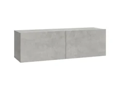 vidaXL 6-tlg. TV-Schrank-Set Betongrau Holzwerkstoff 4
