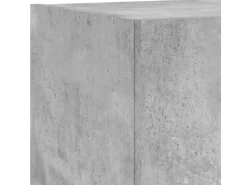 vidaXL 3-tlg. TV-Wohnwand mit LED-Leuchten Betongrau Modell 1