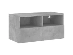 Wohnwände^vidaXL 4-Tlg Wohnwand Betongrau Holzwerkstoff 3216503