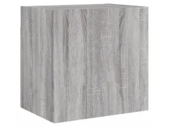 Wohnwände^vidaXL 4-Tlg Wohnwand Grau Sonoma Holzwerkstoff 3216505