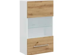 vidaXL 5-Tlg Wohnwand mit LED-Beleuchtung Artisan-Eiche Holzwerkstoff 3324234