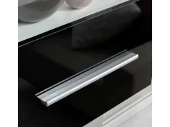 Wohnwände^vidaXL 4-Tlg Wohnwand mit TV-Schrank & LED-Leuchten Hochglanz-Schwarz 242573