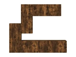 Wohnwände^vidaXL 5-Tlg Wohnwand Räuchereiche Holzwerkstoff 3216493