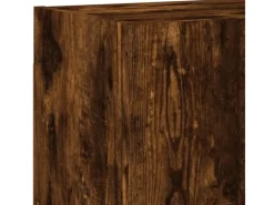 Wohnwände^vidaXL 4-Tlg Wohnwand Räuchereiche Holzwerkstoff 3216432