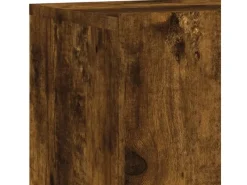 Wohnwände^vidaXL 4-Tlg Wohnwand Räuchereiche Holzwerkstoff 3216432