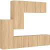 vidaXL 5-tlg. Wohnwand Sonoma-Eiche Holzwerkstoff Modell 4